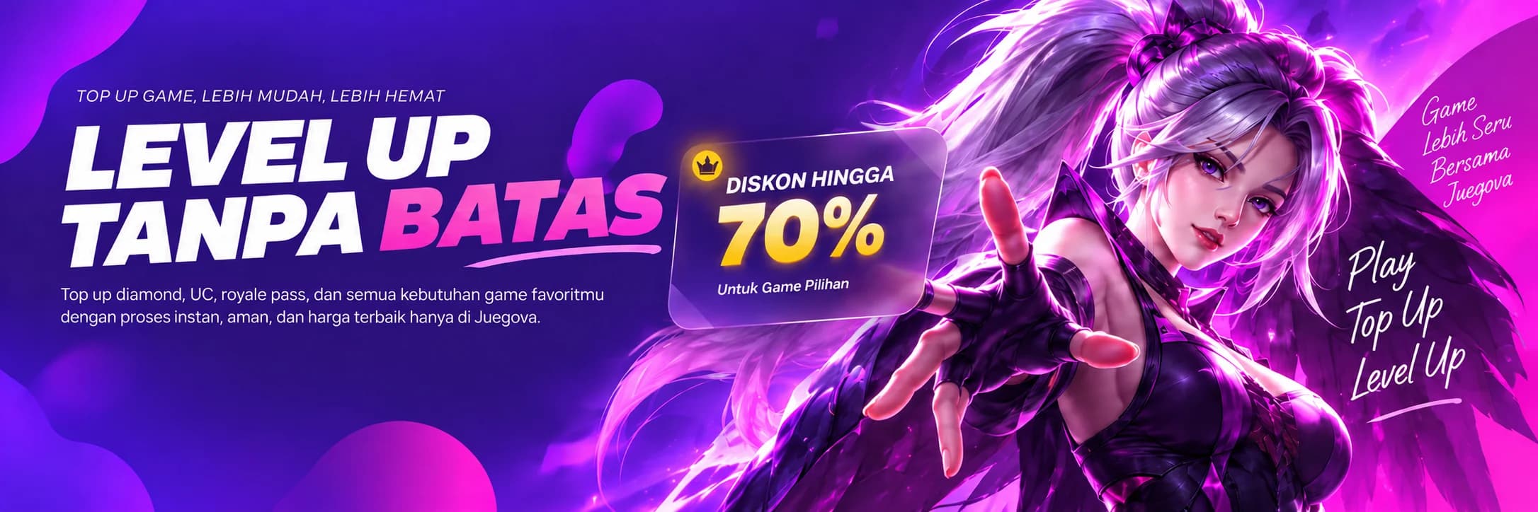 Level Up Tanpa Batas — Diskon hingga 70%
