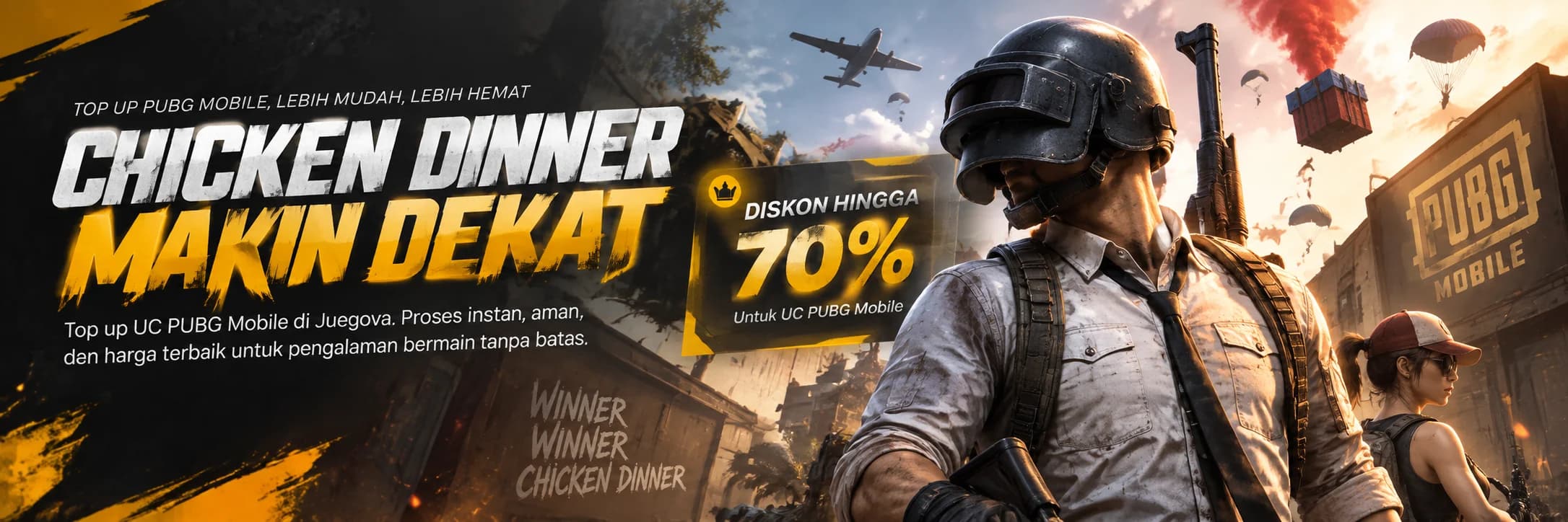 Chicken Dinner Makin Dekat — Diskon UC PUBG Mobile hingga 70%